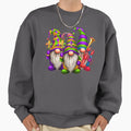 Three Saints Mardi Gras Sweatshirt - Trendy Graphic Unisex - T-Shirt, Sweatshirt, Hoodie