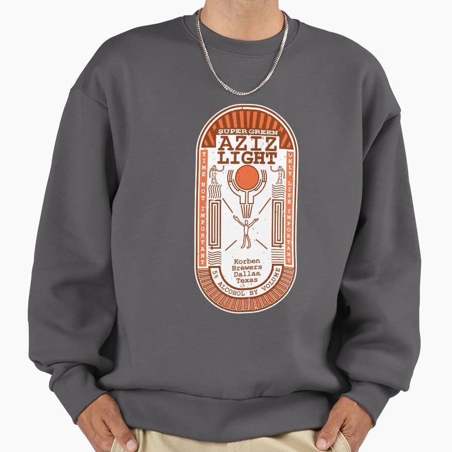 Aziz Light Divine Brew Alternate Sweatshirt - Aesthetic Graphic Men Women - T-Shirt, Sweatshirt, Hoodie