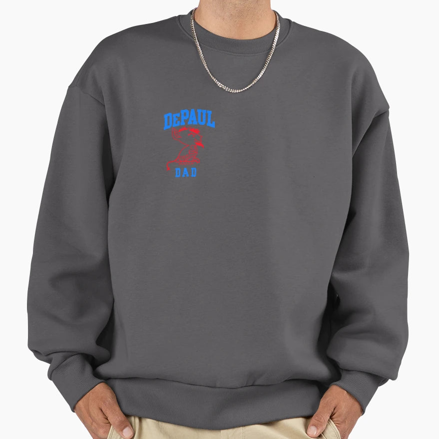 Depaul Dad Sweatshirt - Aesthetic Graphic Men Women - T-Shirt, Sweatshirt, Hoodie