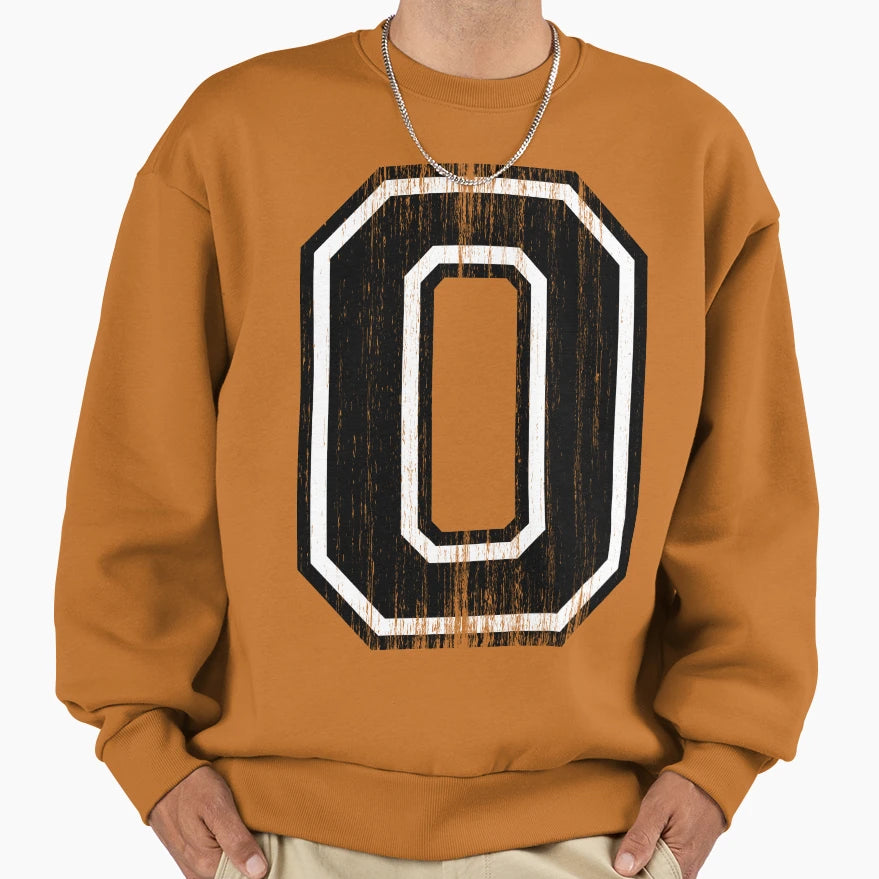 Big Varsity Letter 0 Sweatshirt - Graphic Print Unisex - T-Shirt, Sweatshirt, Hoodie