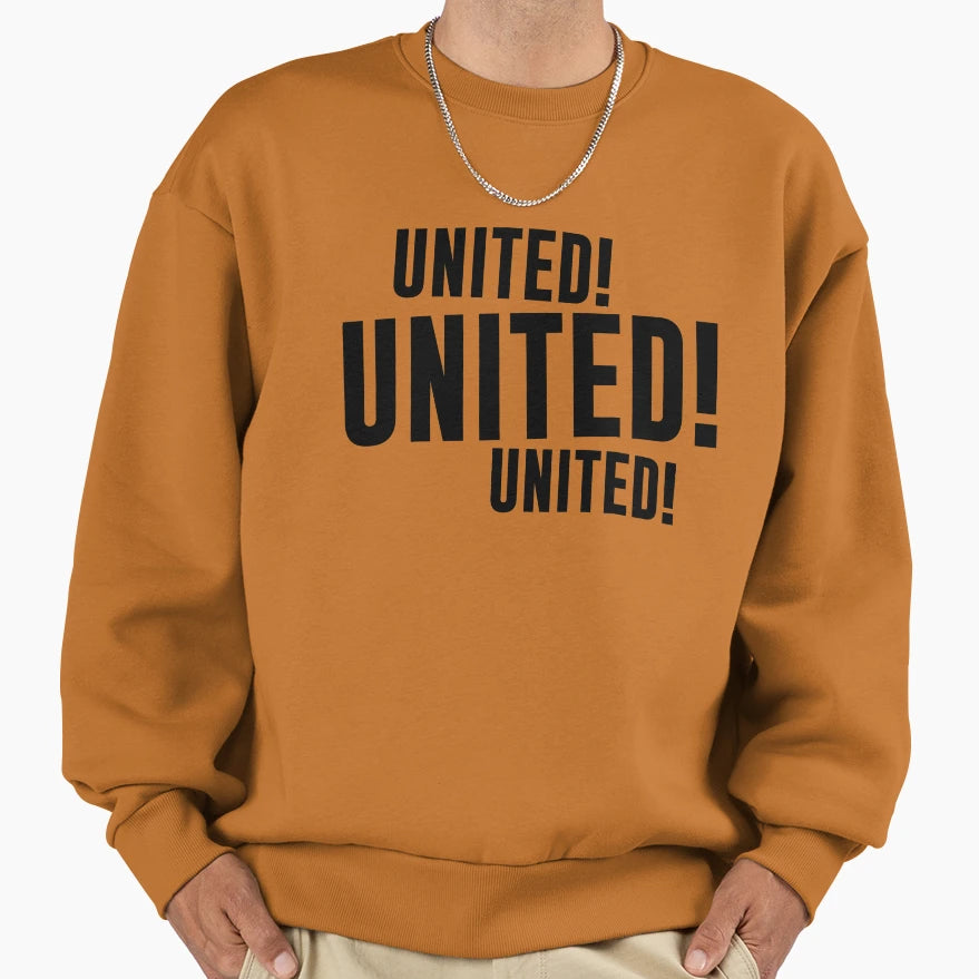 United United United Black Sweatshirt - Casual Everyday Wear Men Women - T-Shirt, Sweatshirt, Hoodie