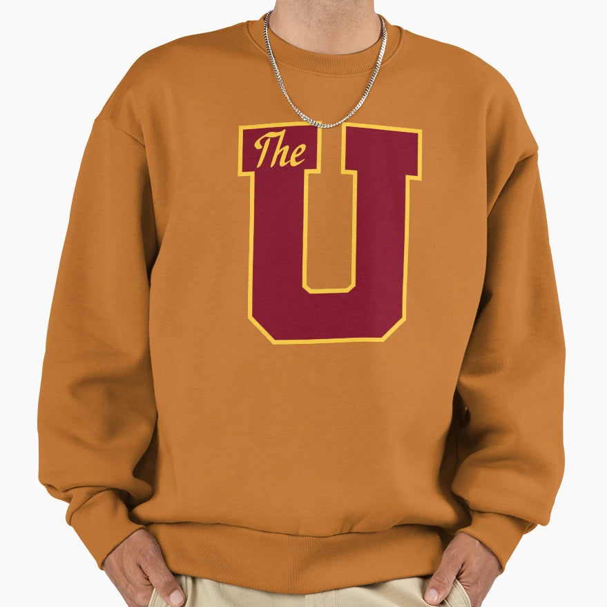 U Maroon Sweatshirt - Trendy Graphic for Adults - T-Shirt, Sweatshirt, Hoodie