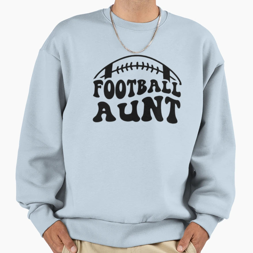 Copy Football Aunt Game Day Aunt Sweatshirt - Unique Graphic Men Women - T-Shirt, Sweatshirt, Hoodie