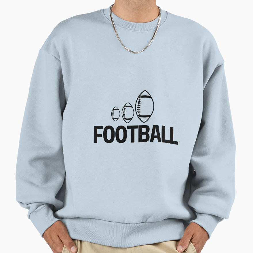 Football Sweatshirt - Trendy Graphic Men Women - T-Shirt, Sweatshirt, Hoodie