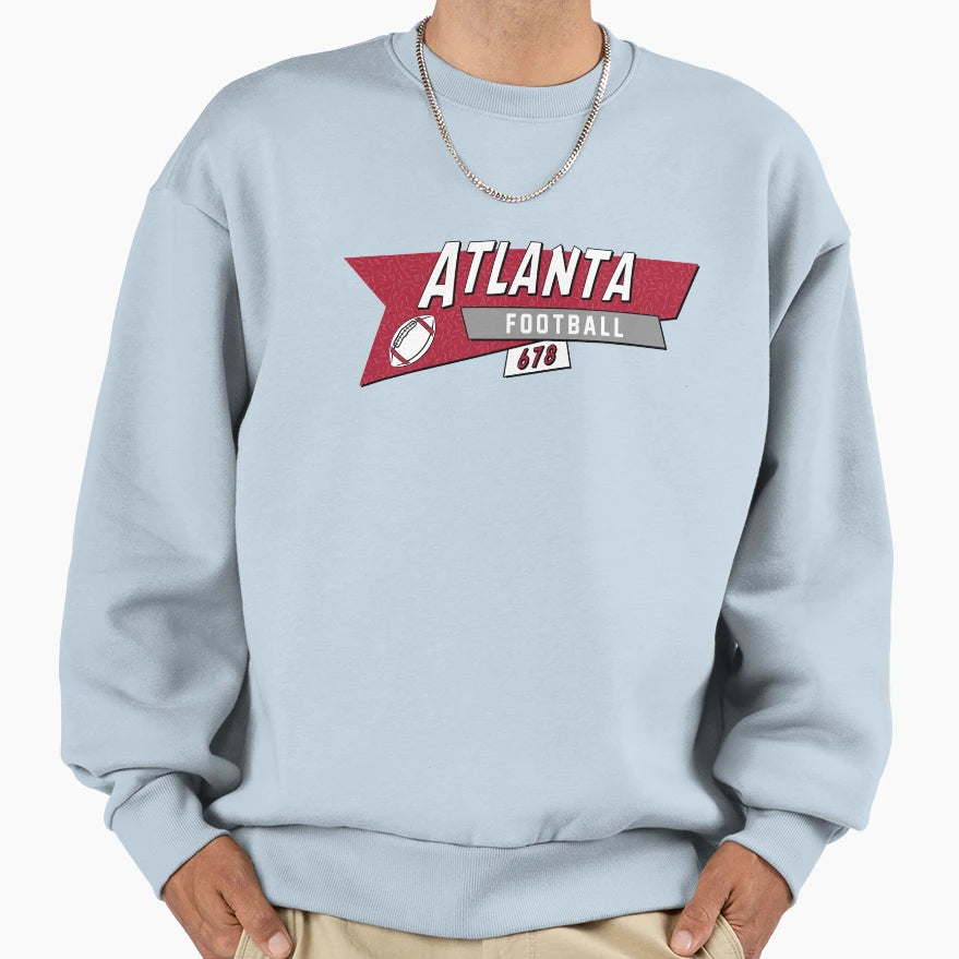Atlanta 90S Football Sweatshirt - Novelty Apparel Men Women - T-Shirt, Sweatshirt, Hoodie