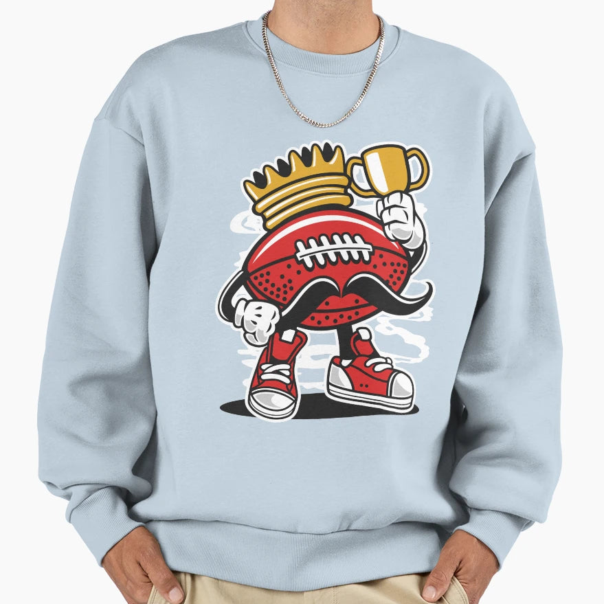 Football King Sweatshirt - Casual Everyday Wear Unisex - T-Shirt, Sweatshirt, Hoodie