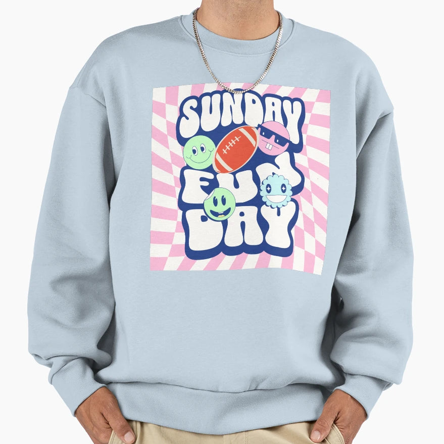Sunday Funday Sweatshirt - Custom Art Print Men Women - T-Shirt, Sweatshirt, Hoodie