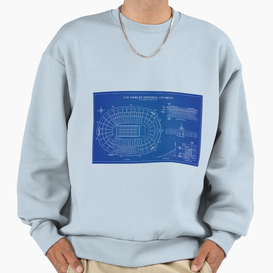 Los Angeles Memorial Coliseum Sweatshirt - Aesthetic Graphic Unisex - T-Shirt, Sweatshirt, Hoodie