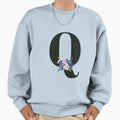 Letter Q Sweatshirt - Graphic Print Unisex - T-Shirt, Sweatshirt, Hoodie