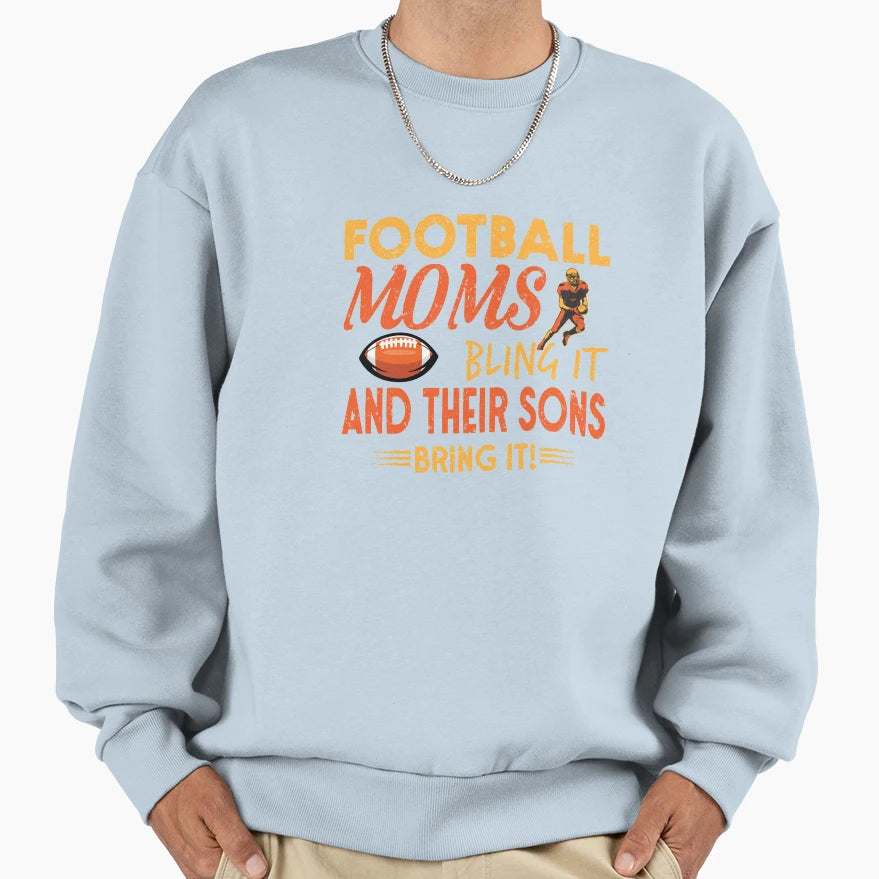 Football Mom Sons Sport Playinfield T-Shirt - Minimalist Print Men Women - T-Shirt, Sweatshirt, Hoodie