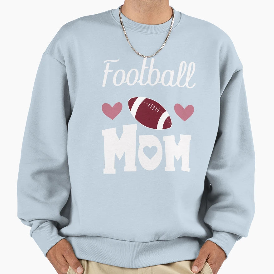 Funny Rugby Mom Gift Football Mom Sweatshirt - Minimalist Print for Adults - T-Shirt, Sweatshirt, Hoodie