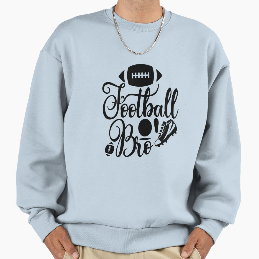 Football Bro Funny Football Lovers T-Shirt - Minimalist Print Men Women - T-Shirt, Sweatshirt, Hoodie