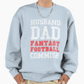 Husband Dad Fantasy Football Sweatshirt - Custom Art Print for Adults - T-Shirt, Sweatshirt, Hoodie