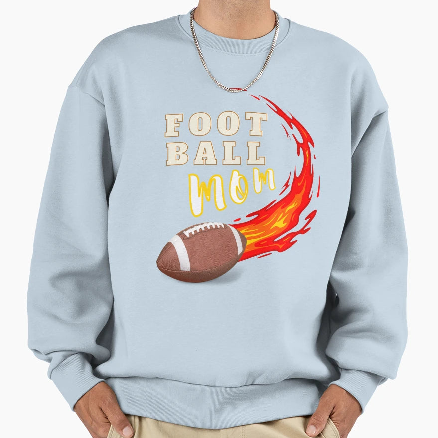 Football Mom Sweatshirt - Minimalist Print Unisex - T-Shirt, Sweatshirt, Hoodie
