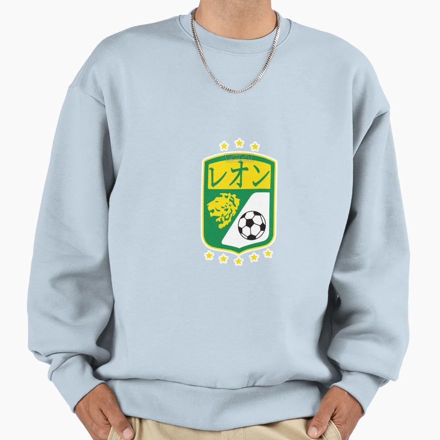Club Le N Shield Japanese Liga Mx Sweatshirt - Graphic Print for Adults - T-Shirt, Sweatshirt, Hoodie
