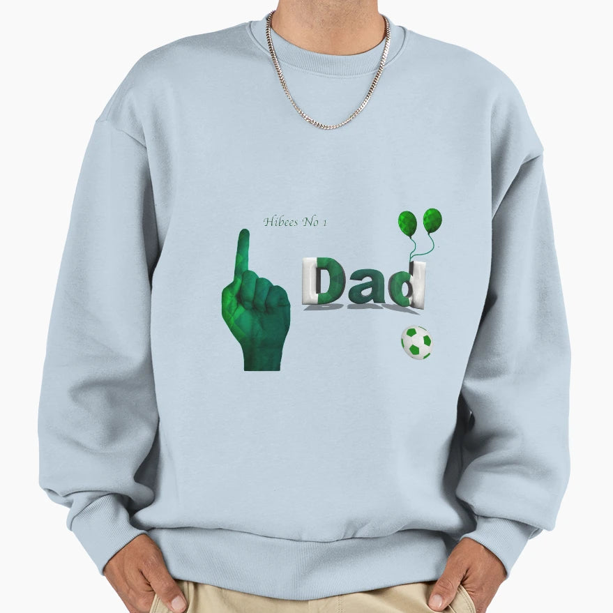 Hibs Dad Gifts 1 Sweatshirt - Custom Art Print Unisex - T-Shirt, Sweatshirt, Hoodie