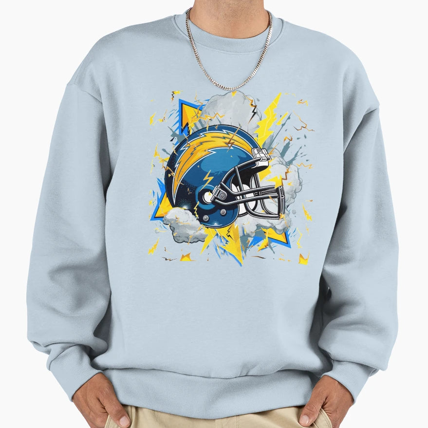Los Angeles Football Helmet Sweatshirt - Graphic Print Men Women - T-Shirt, Sweatshirt, Hoodie