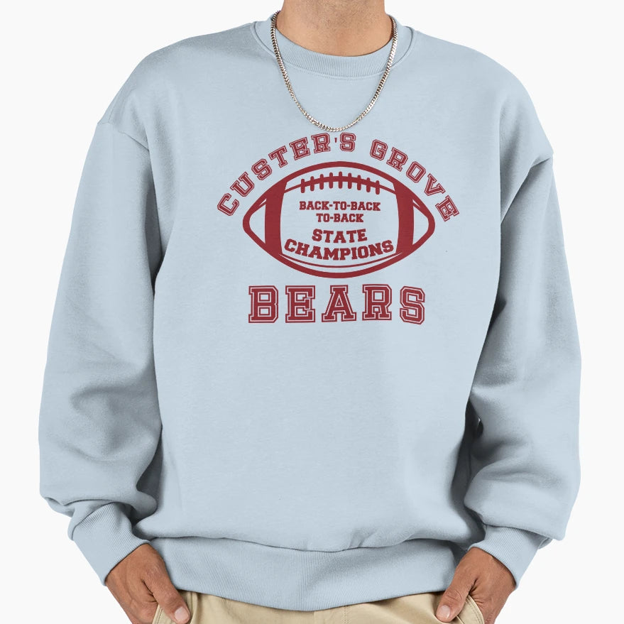 Custers Grove Red Sweatshirt - Unique Graphic Unisex - T-Shirt, Sweatshirt, Hoodie