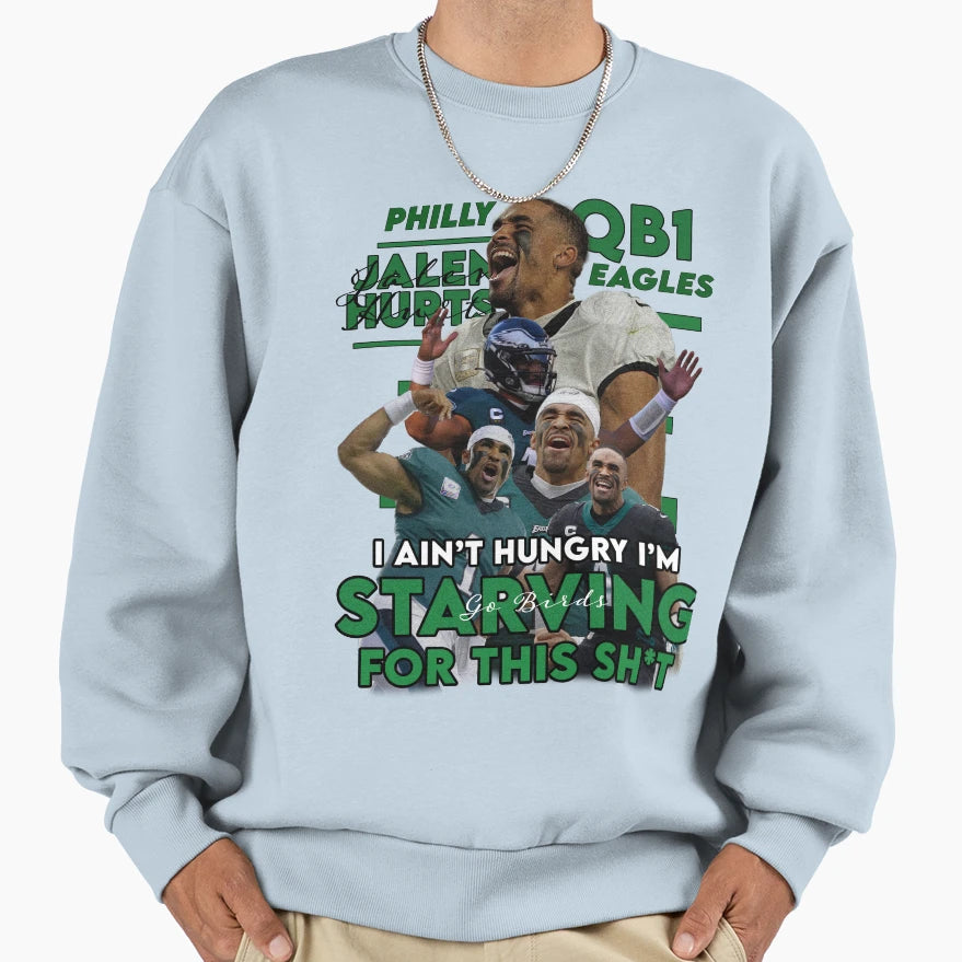 JH Im Starving This Sweatshirt - Aesthetic Graphic for Adults - T-Shirt, Sweatshirt, Hoodie