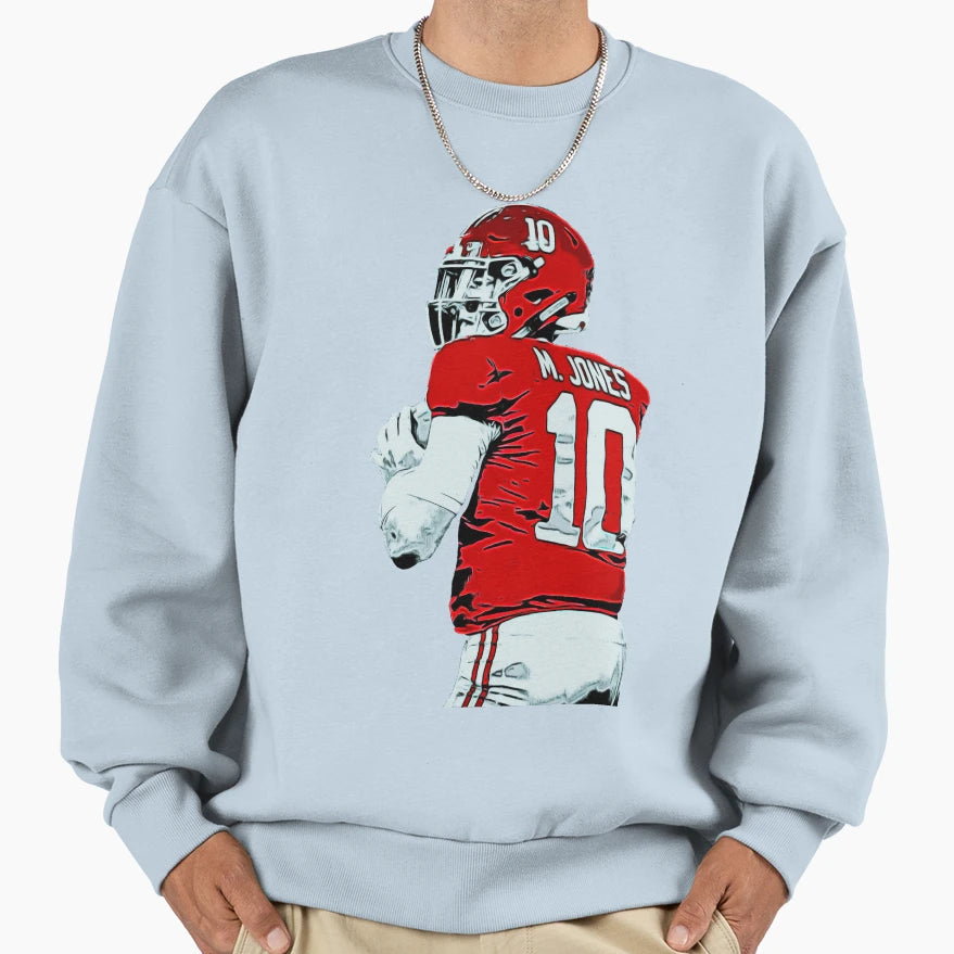 Alabama Football Mac Jones Sweatshirt - Unique Graphic Men Women - T-Shirt, Sweatshirt, Hoodie
