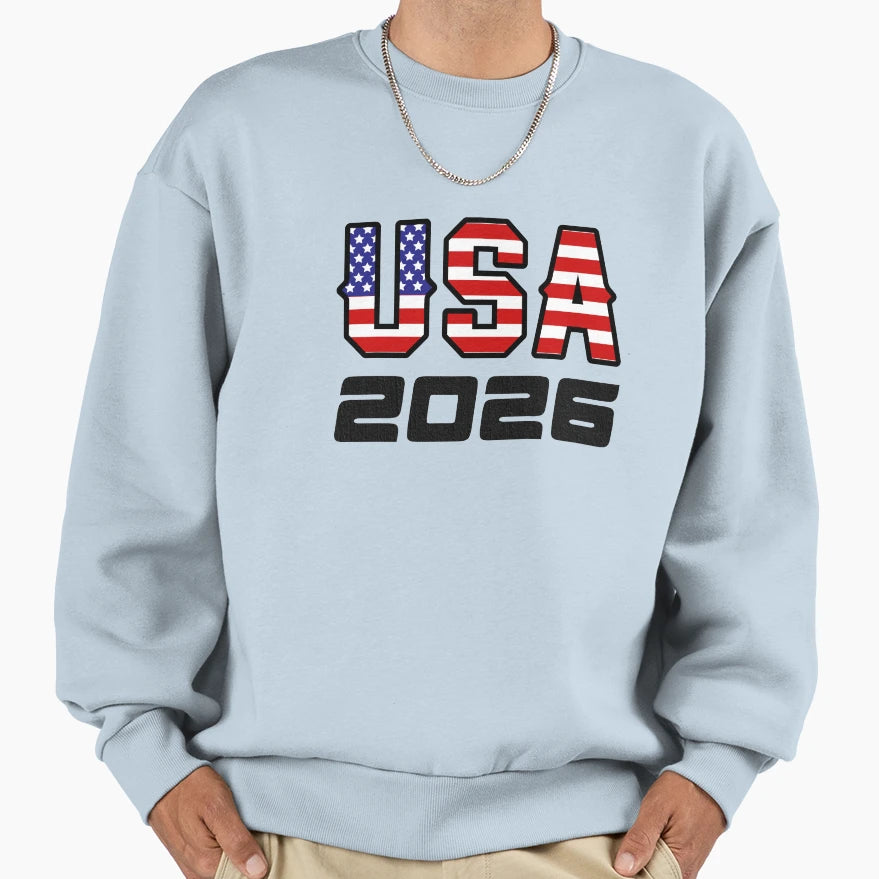 United States Usa 2026 Sweatshirt - Novelty Apparel Unisex - T-Shirt, Sweatshirt, Hoodie