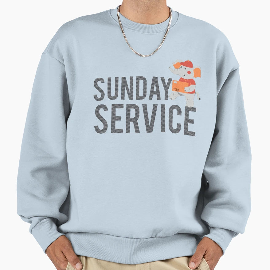 Sunday Service Sweatshirt - Minimalist Print Unisex - T-Shirt, Sweatshirt, Hoodie