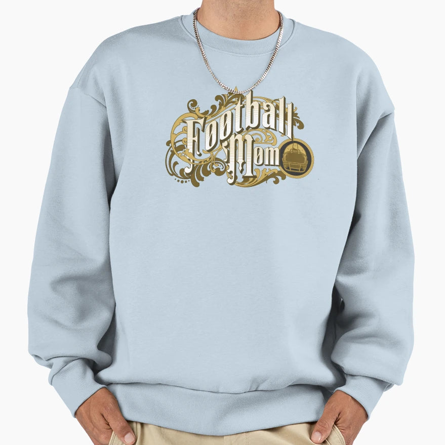 Sports Mom Football Sweatshirt - Casual Everyday Wear Unisex - T-Shirt, Sweatshirt, Hoodie