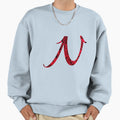 Letter N Red Rose Sweatshirt - Custom Art Print Men Women - T-Shirt, Sweatshirt, Hoodie