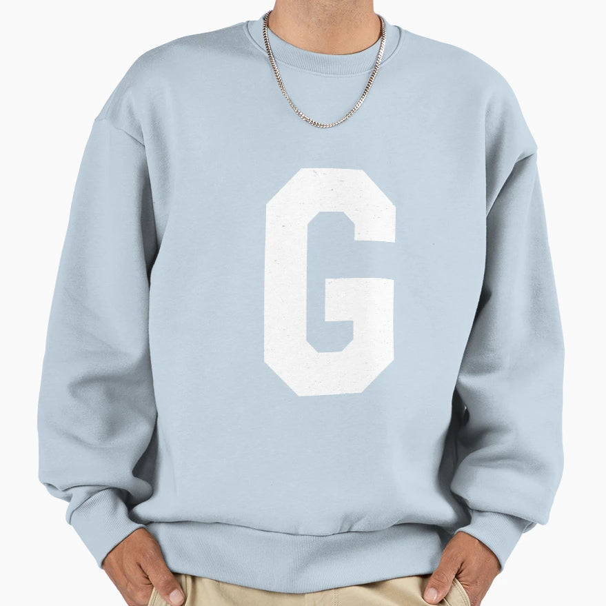 G Letter Monogram Initial Spelling Sweatshirt - Fun Novelty Design Unisex - T-Shirt, Sweatshirt, Hoodie