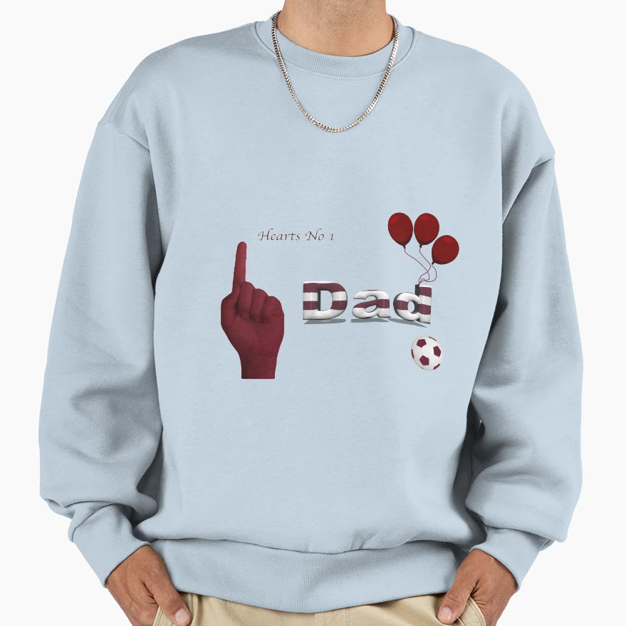 Hearts Fc Dad Gifts 1 Sweatshirt - Minimalist Print Unisex - T-Shirt, Sweatshirt, Hoodie