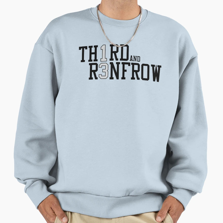 Third And Renfrow Sweatshirt - Trendy Graphic Men Women - T-Shirt, Sweatshirt, Hoodie