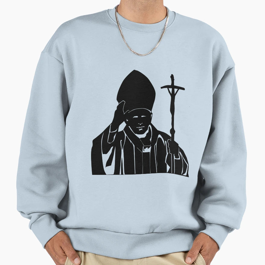 Pope Sweatshirt - Custom Art Print Unisex - T-Shirt, Sweatshirt, Hoodie