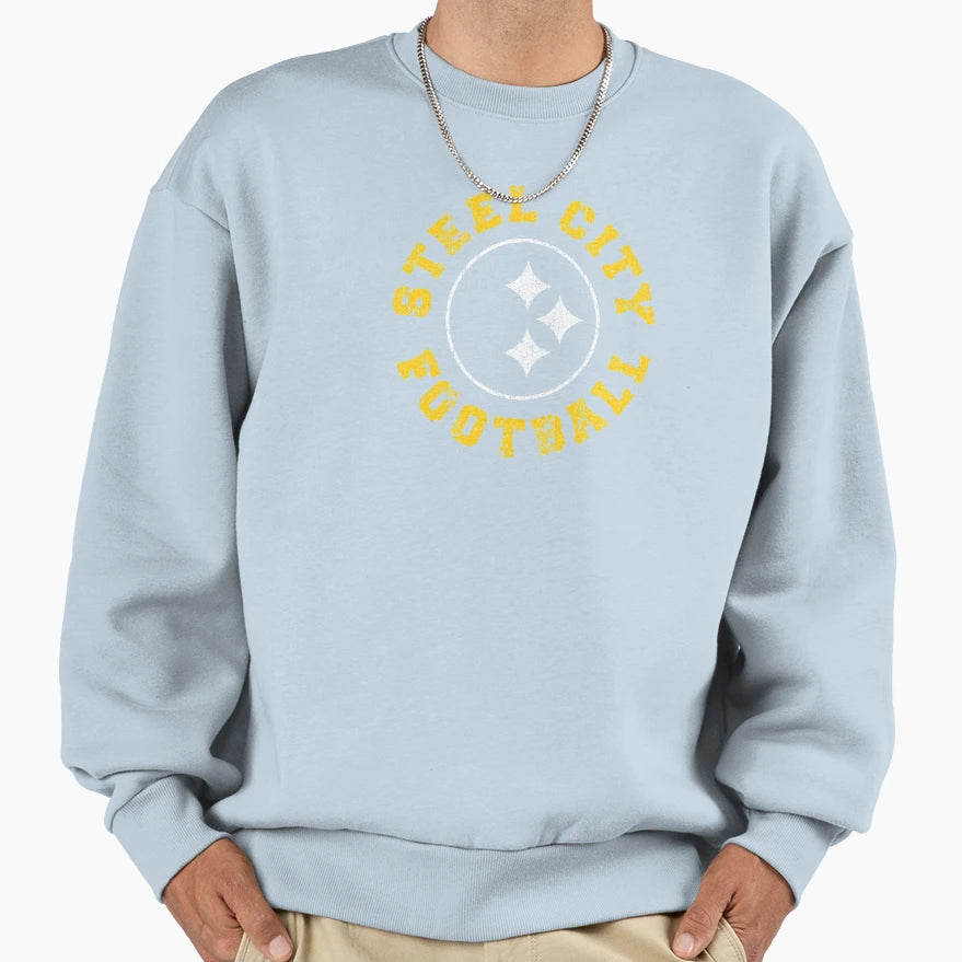 Steel City Football Sweatshirt - Fun Novelty Design for Adults - T-Shirt, Sweatshirt, Hoodie
