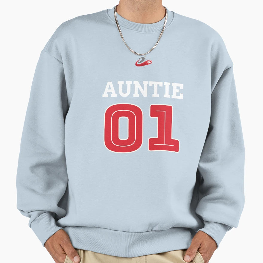 Soccer Auntie No 1 Sweatshirt - Minimalist Print Unisex - T-Shirt, Sweatshirt, Hoodie