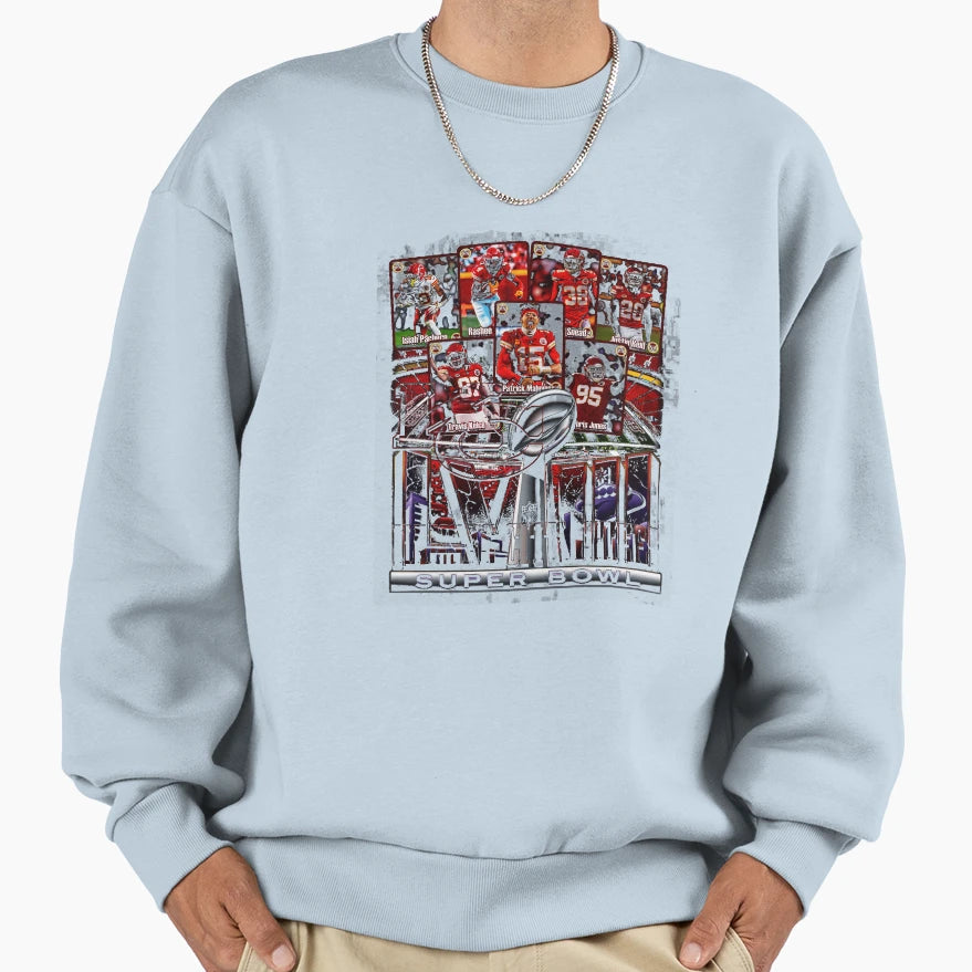 Kansas City Super Bowl Lviii Sweatshirt - Novelty Apparel for Adults - T-Shirt, Sweatshirt, Hoodie