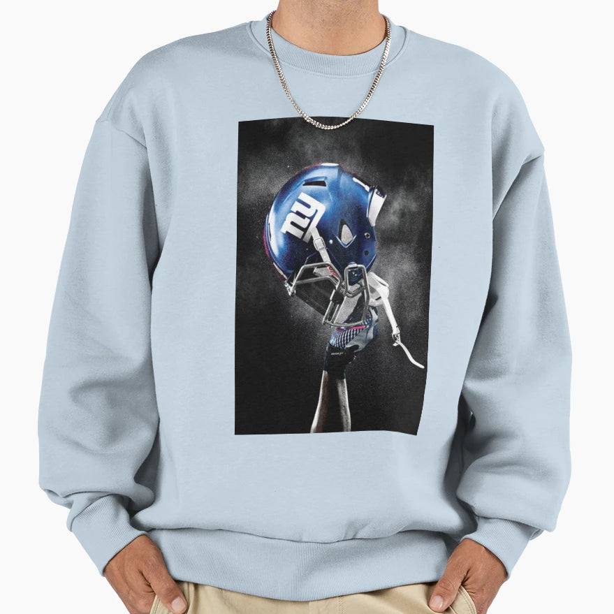 Nyg Helmet Sweatshirt - Minimalist Print Men Women - T-Shirt, Sweatshirt, Hoodie
