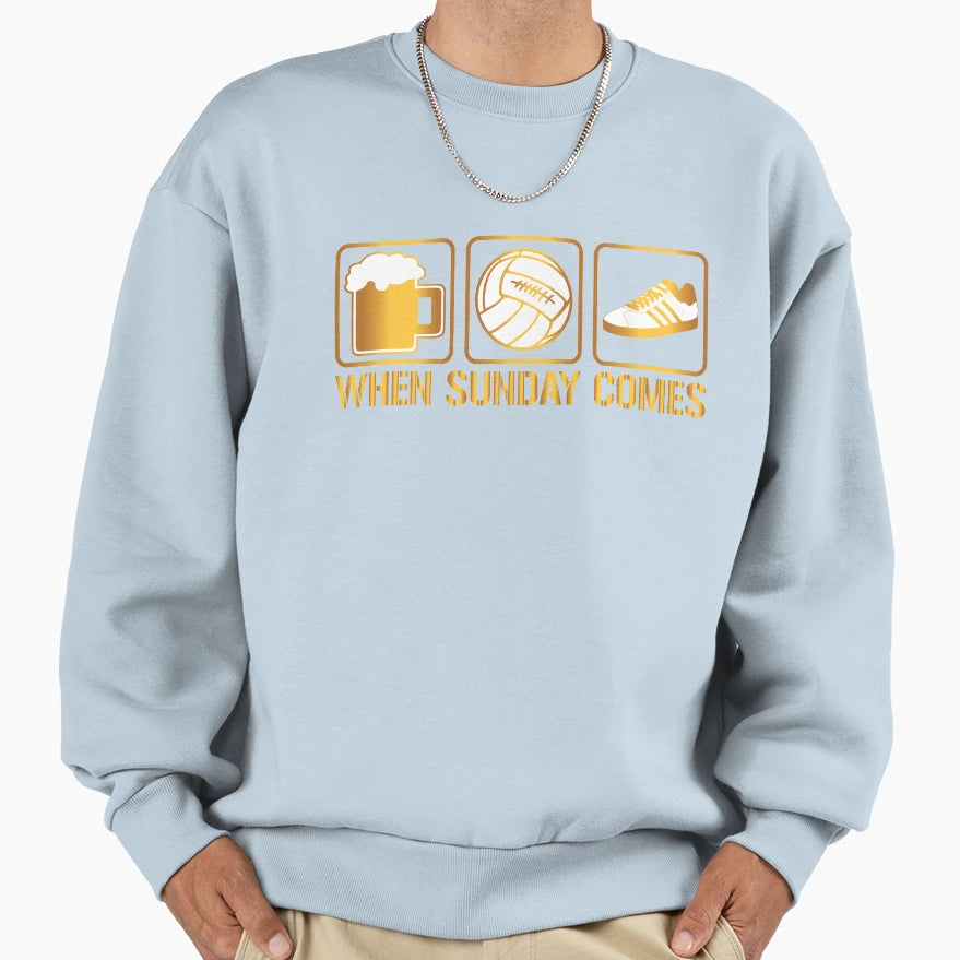 When Sunday Comes Ultras Casuals Sweatshirt - Aesthetic Graphic Unisex - T-Shirt, Sweatshirt, Hoodie