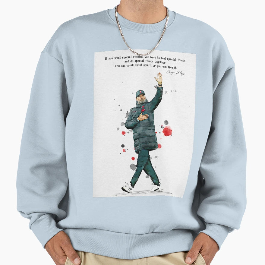Jurgen Klopp Sweatshirt - Minimalist Print Men Women - T-Shirt, Sweatshirt, Hoodie