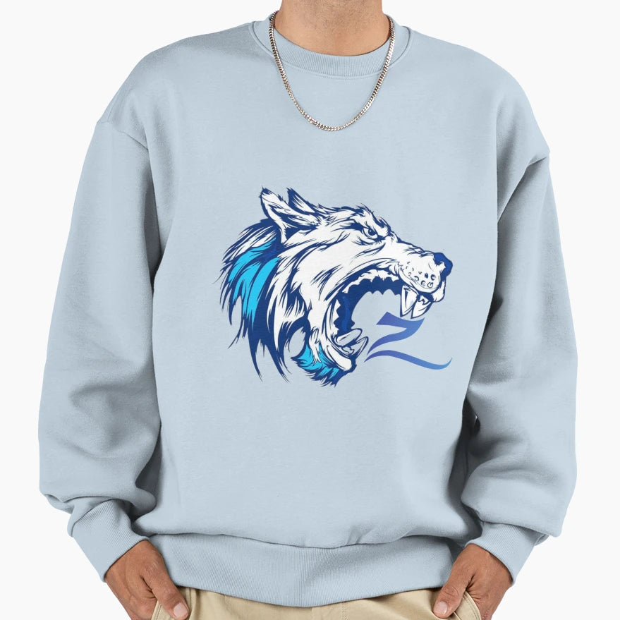 Zidika Wolf Sweatshirt - Trendy Graphic Men Women - T-Shirt, Sweatshirt, Hoodie