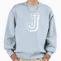 J Letter College Script From Sweatshirt - Novelty Apparel for Adults - T-Shirt, Sweatshirt, Hoodie