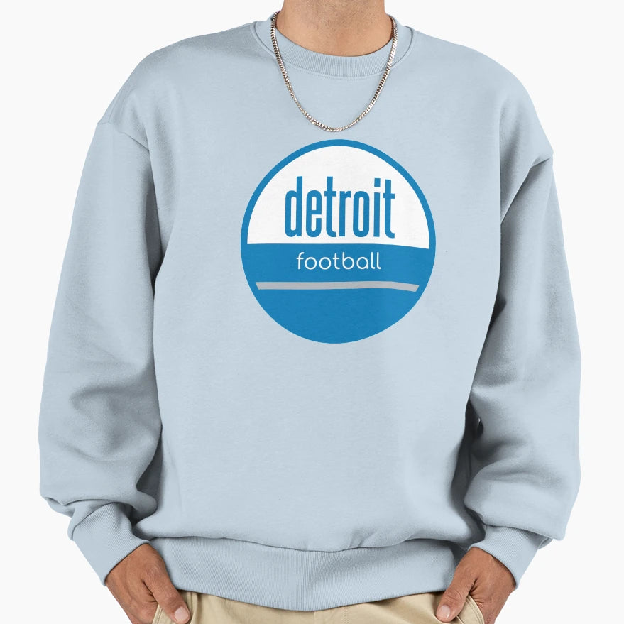 Detroit Football Sweatshirt - Casual Everyday Wear Men Women - T-Shirt, Sweatshirt, Hoodie