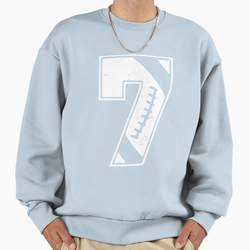 Football 7 Sweatshirt - Casual Everyday Wear Men Women - T-Shirt, Sweatshirt, Hoodie