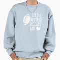 Little Brother Biggest Fan Football Sweatshirt - Graphic Print Unisex - T-Shirt, Sweatshirt, Hoodie