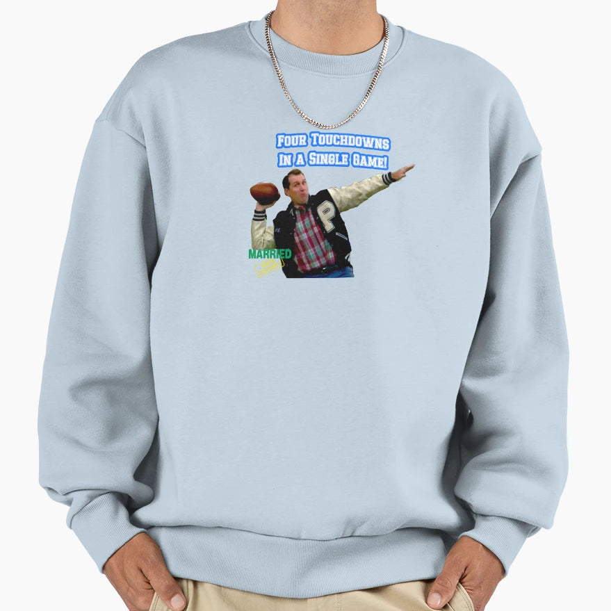 Four Touchdowns Single Game Sweatshirt - Graphic Print Men Women - T-Shirt, Sweatshirt, Hoodie