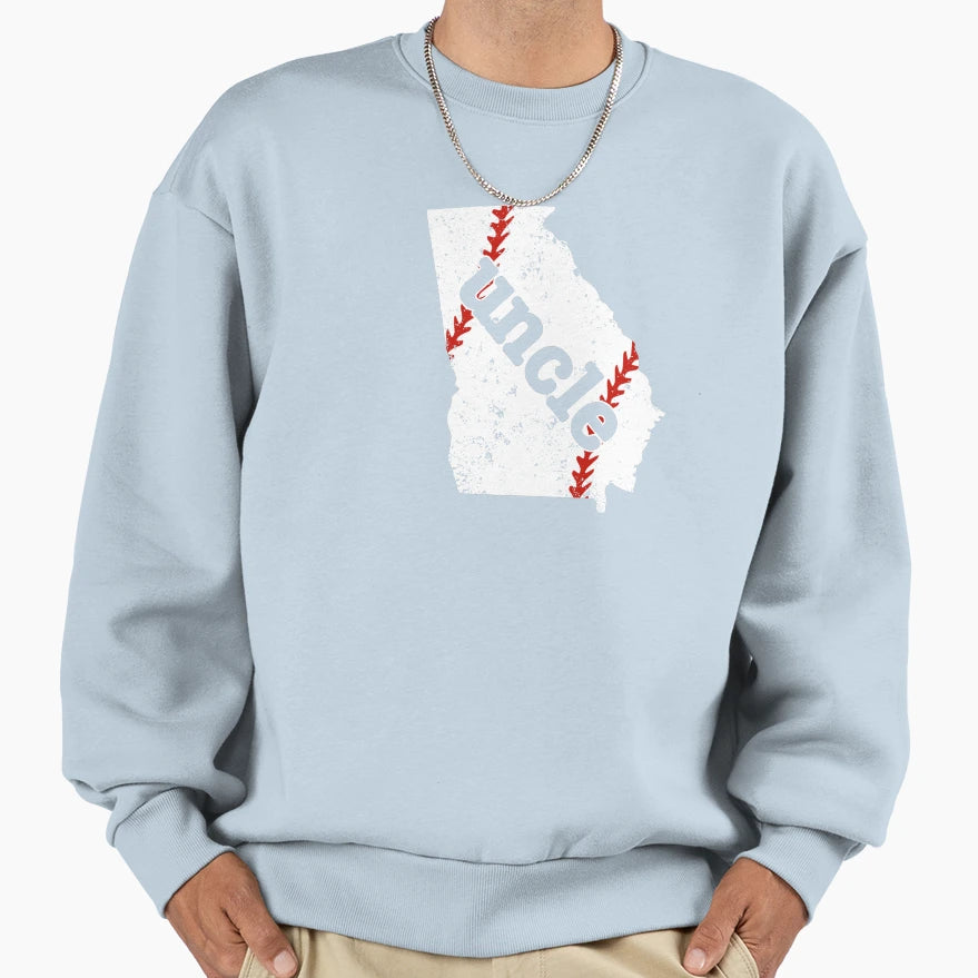 Best Uncle Baseball Georgia Softball T-Shirt - Fun Novelty Design Unisex - T-Shirt, Sweatshirt, Hoodie