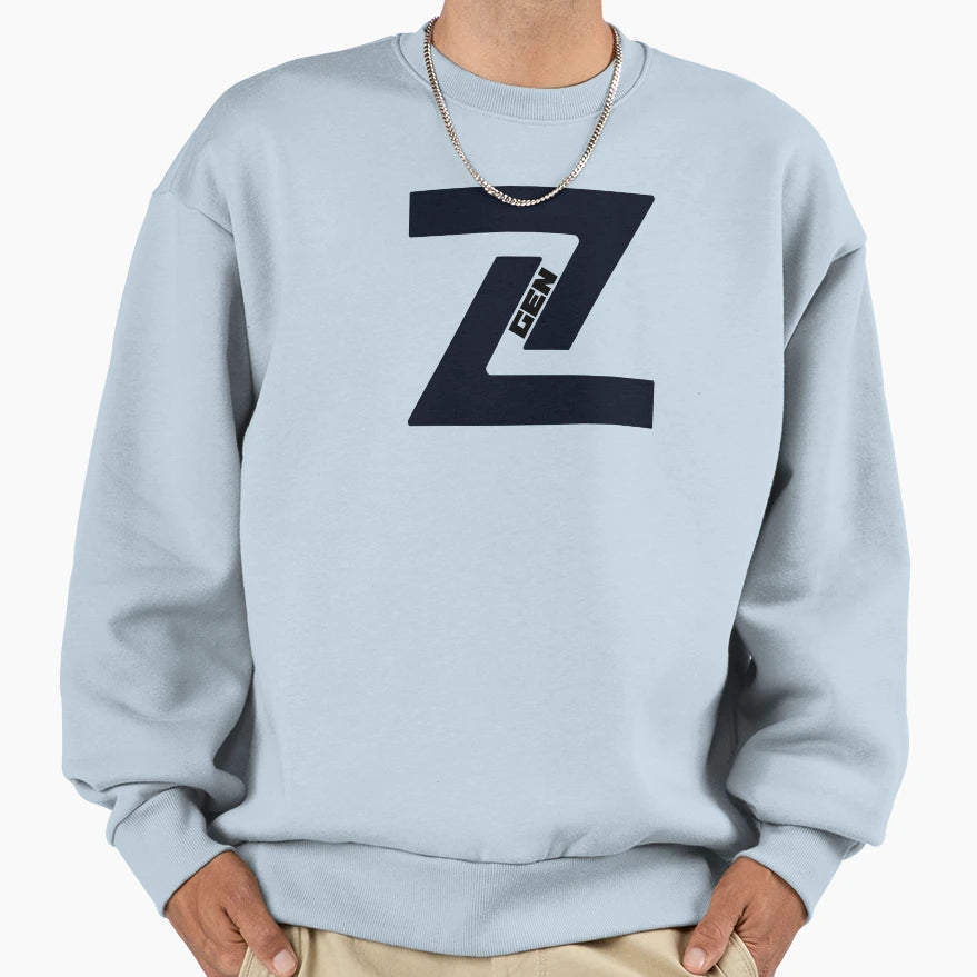 Abstract Generation Z Black Sweatshirt - Casual Everyday Wear Men Women - T-Shirt, Sweatshirt, Hoodie