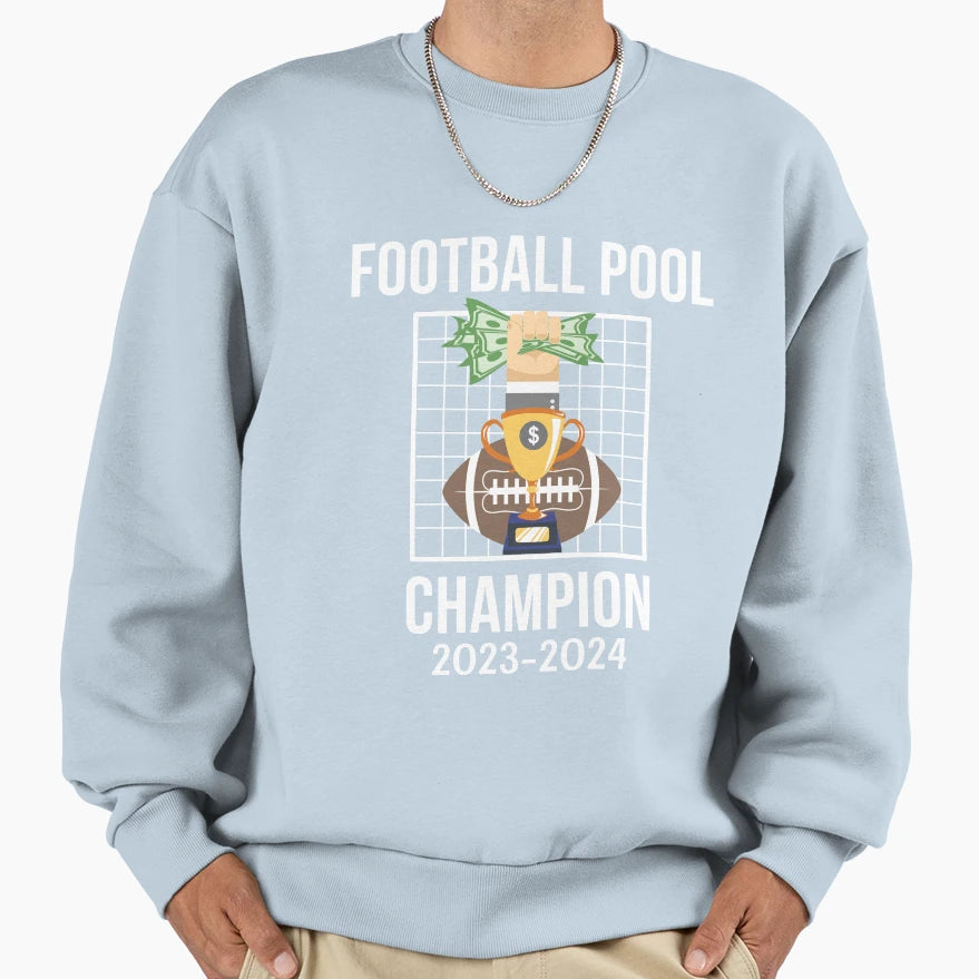 Football Pool Champion 2023 2024 Sweatshirt - Minimalist Print for Adults - T-Shirt, Sweatshirt, Hoodie