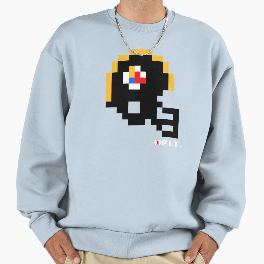Pitts Helmet Tecmo Bowl Sweatshirt - Aesthetic Graphic for Adults - T-Shirt, Sweatshirt, Hoodie