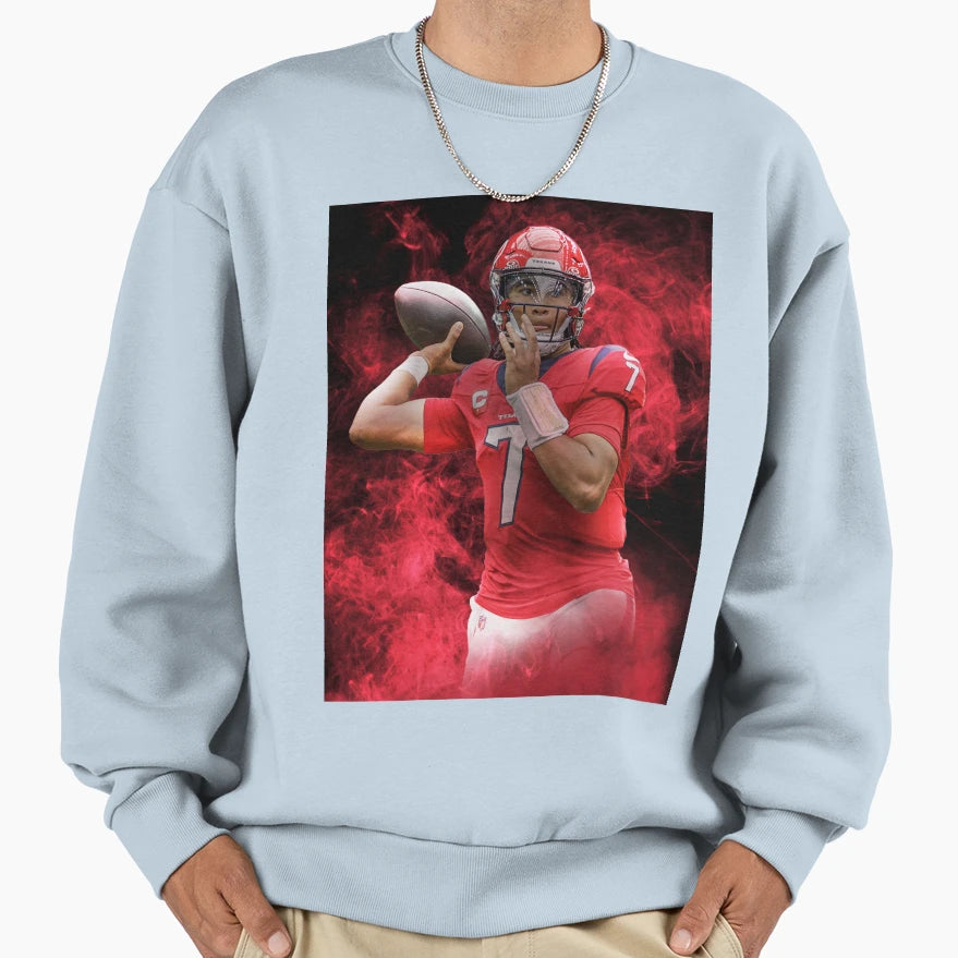 Cj Stroud Houston Sports Art Sweatshirt - Streetwear Style Unisex - T-Shirt, Sweatshirt, Hoodie