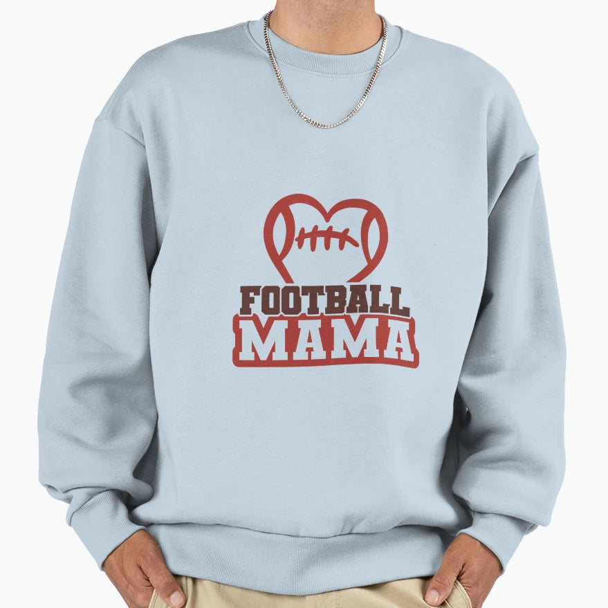 Football Mama Sweatshirt - Graphic Print for Adults - T-Shirt, Sweatshirt, Hoodie